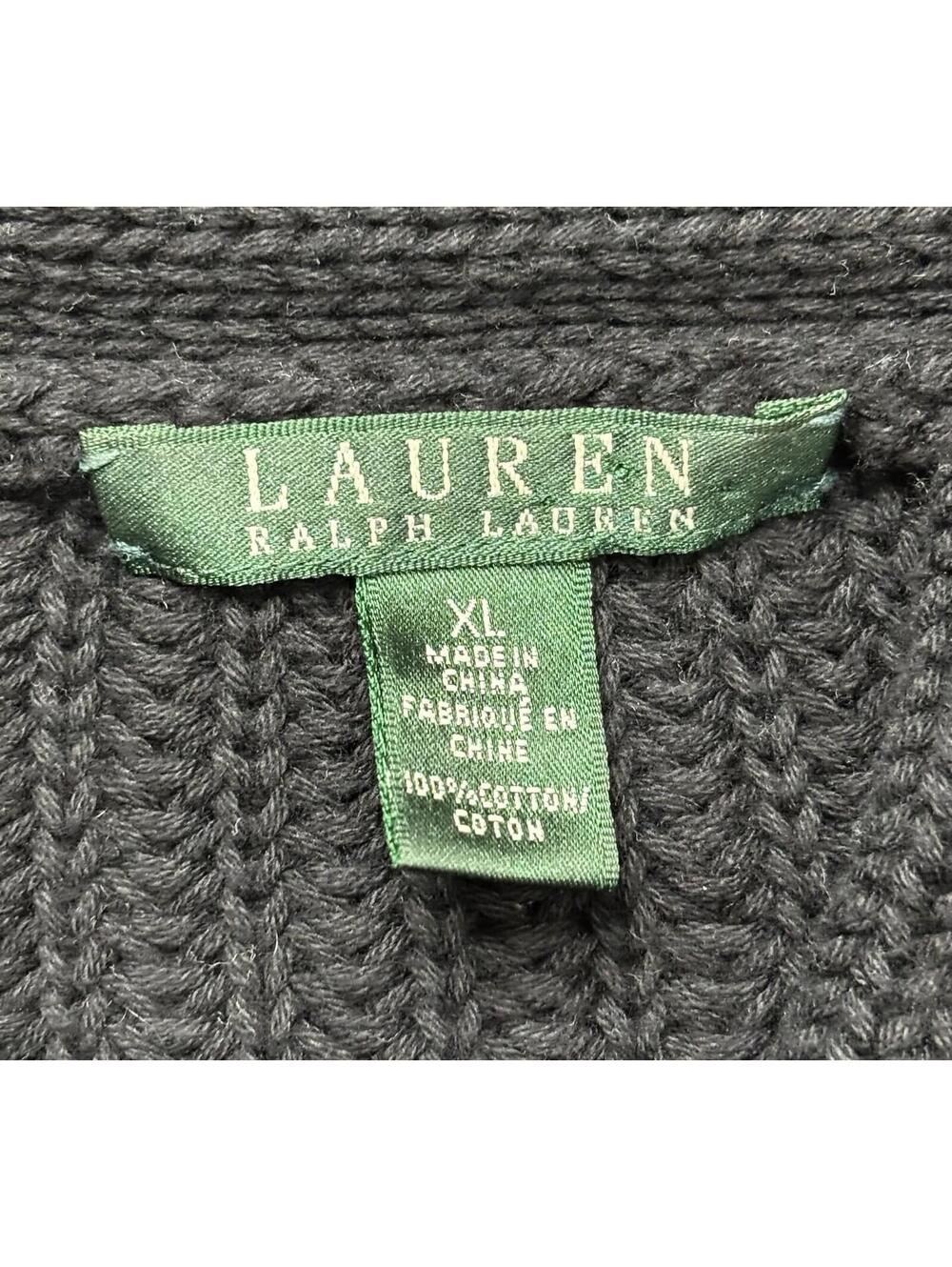 Lauren Ralph Lauren Sweater Womens XL Chunky Cable Knit